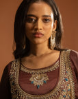 Brown Sharara Set