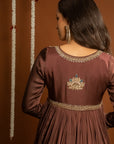 Brown Sharara Set