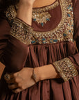 Brown Sharara Set