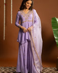 Lilac Sharara Set
