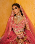 Salmon Lehengas