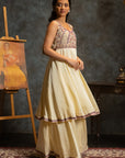 Ivory Palazo Suit Set