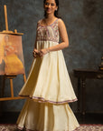 Ivory Palazo Suit Set
