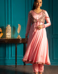 Pink Anarkali Suit Set