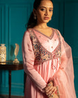 Pink Anarkali Suit Set
