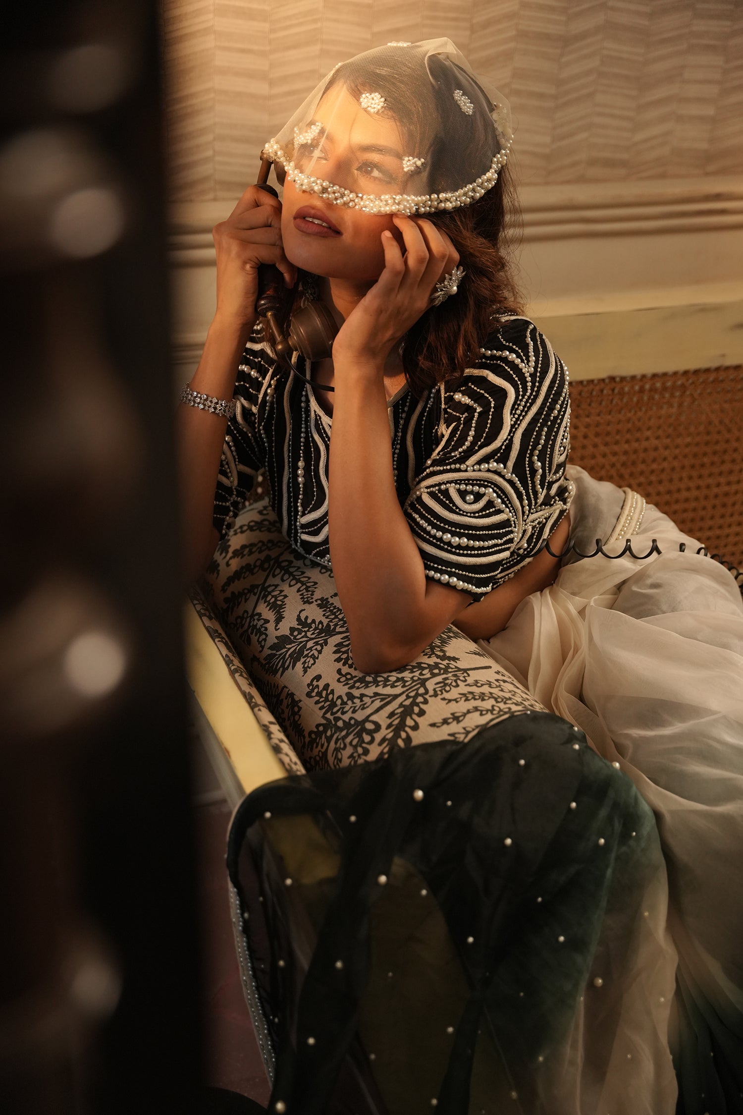 TT Black Ombre Saree