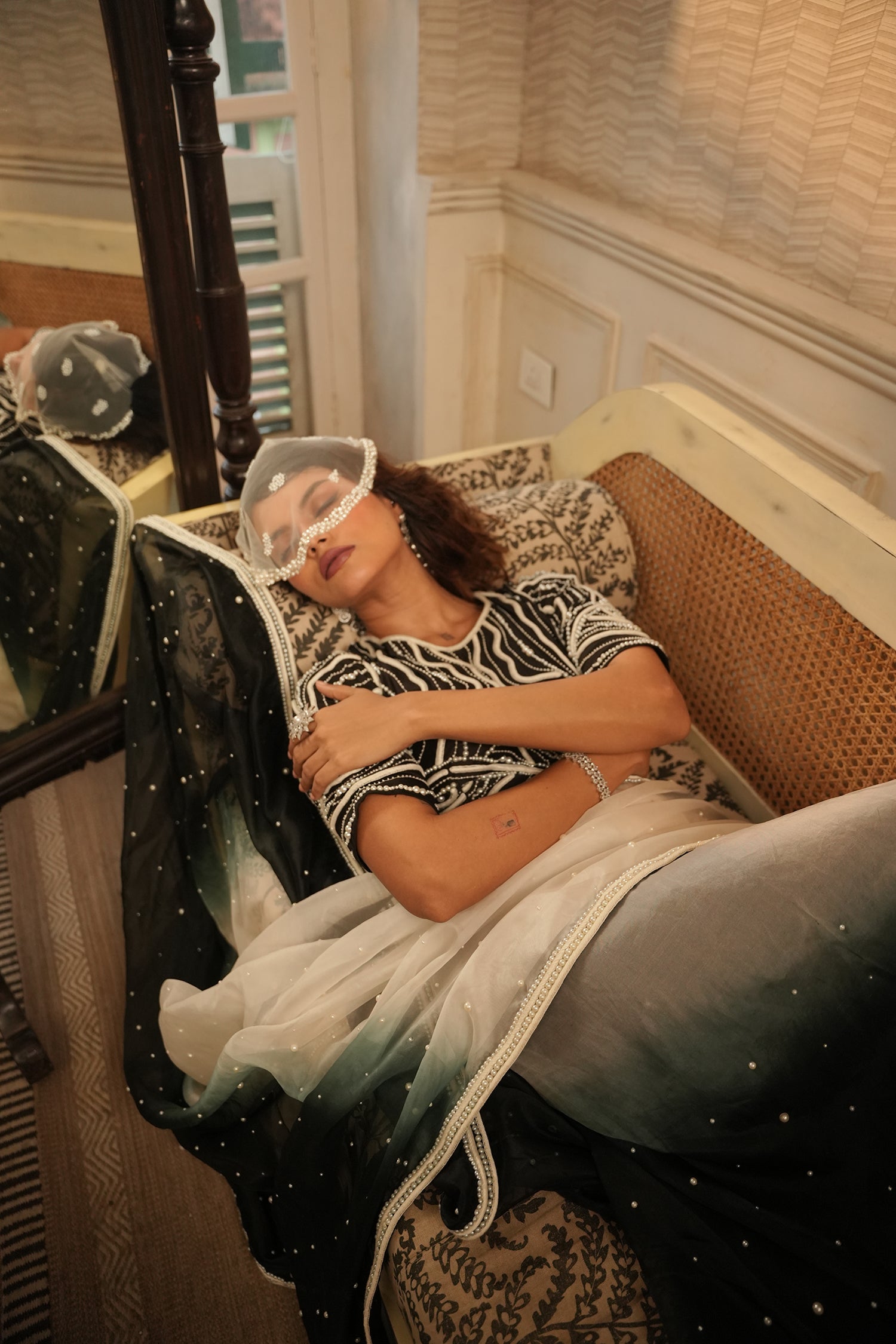 TT Black Ombre Saree