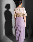 Zyra Asymmetric Drape Dress