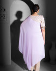 Lavender Drape Tunic & Jute Pants Co-Ord Set