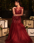 Royal Maroon Gown. 1 (Gown)