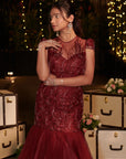 Royal Maroon Gown. 1 (Gown)
