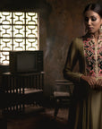 Deira Asymmetric Kurta With Jute Pants