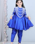 Peplum Suit with Pearl Work