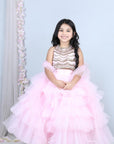 Halter Blouse with Tulle Skirt