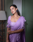 Lilac Saree