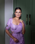 Lilac Saree
