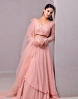 Tiffany Peach Lehenga