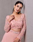 Tiffany Peach Lehenga