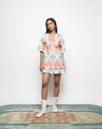PLUNGE NECK RUFFLE MINI