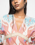 PLUNGE NECK RUFFLE MINI