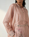 Tisya Blush Pink Shirt Pant Set