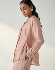 Tisya Blush Pink Shirt Pant Set