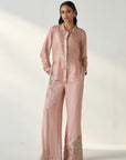 Tisya Blush Pink Shirt Pant Set