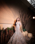 Silver Co-Ord Set Mermaid Lehenga