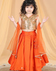 Silk Lehenga with Work