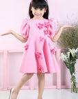 Dress with Flowers - Pink