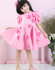 Dress with Flowers - Pink
