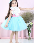 Off Shouder 2 Tone Dress