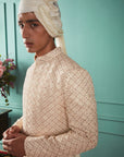 Pearled Ivory Sherwani Set