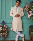 Cloude Cream Sherwani Set