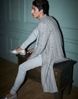Crystal Grey Sherwani Set