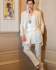 Biluur Ivory white Sherwani Set