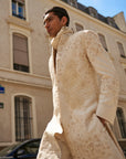 White Monotone Sherwani