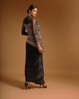 Black Ajrakh Embroidered Dress