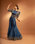 Blue Fully Handcrafted Ajrakh Jumpsuit