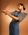 Blue Fully Handcrafted Ajrakh Jumpsuit