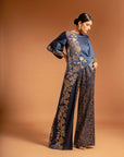 Blue Ajrakh Patchwork Jumpsuit