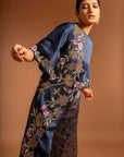 Blue Ajrakh Patchwork Jumpsuit