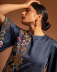 Blue Ajrakh Patchwork Jumpsuit