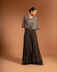 Carme Embroidered Flap Jumpsuit