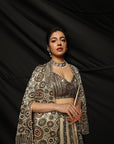 Ripley Jacket With Blouse & Organza Ajrak Skirt