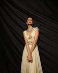 Starla Cowl Neck Double Layered Gown