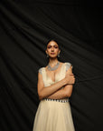 Starla Cowl Neck Double Layered Gown