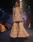 Aurora Kurta Jacket & 3 Layered Sharara