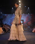 Aurora Kurta Jacket & 3 Layered Sharara