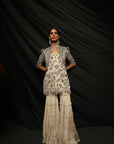 Aurora Kurta Jacket & 3 Layered Sharara